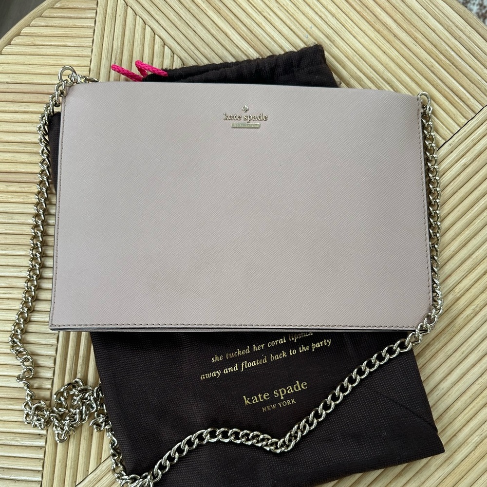 Kate Spade Light Pink Chain Strap Bag